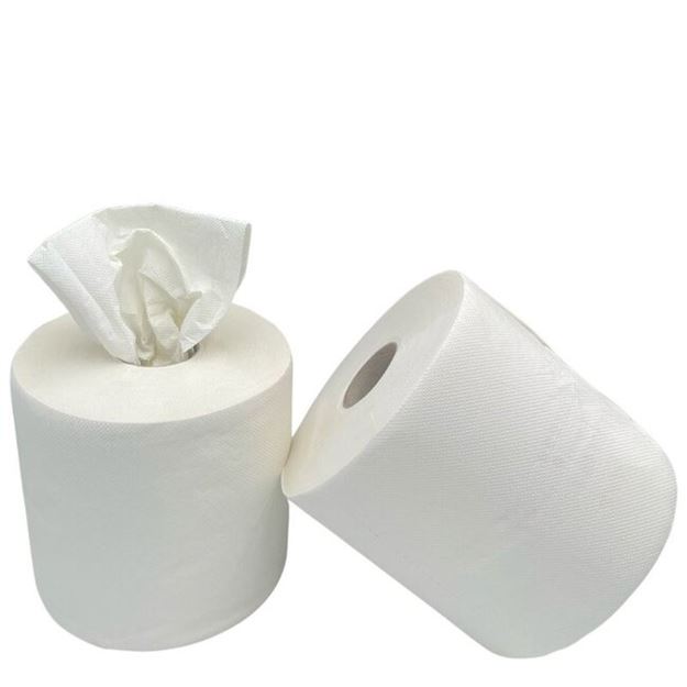 Image sur Bobine blanche pure ouate - Type 1000F gaufrée - Cob Premium